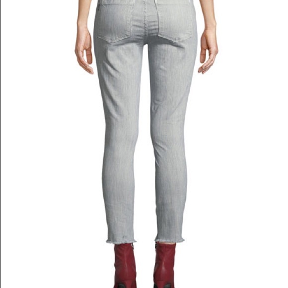 Parker Smith | Skinny Step-Hem Mid-Rise stripe Jeans - Picture 2 of 13